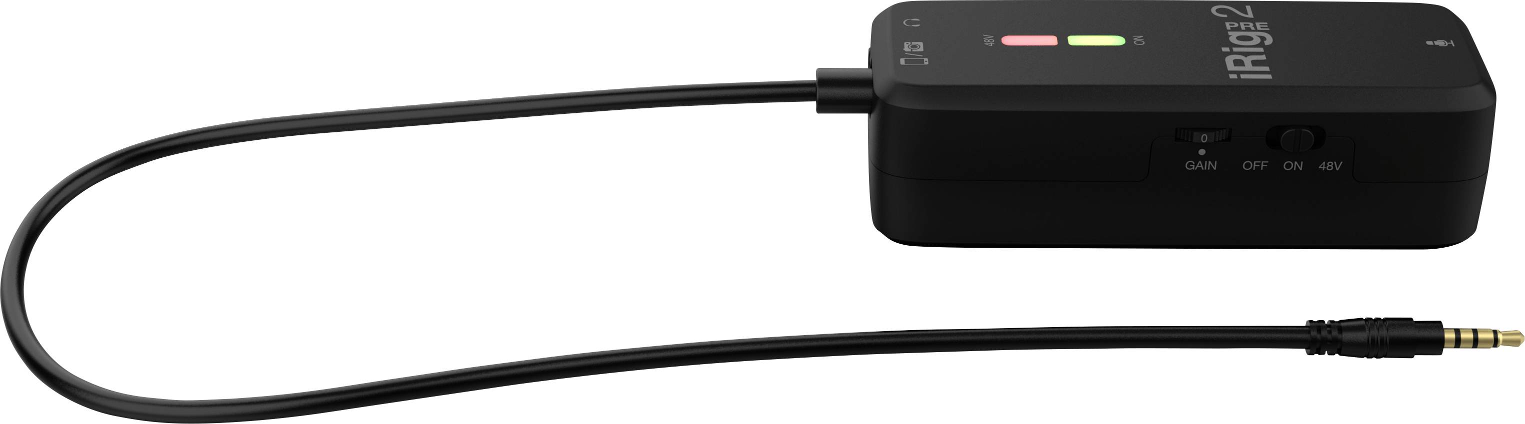IK Multimedia iRig Pre 2 Ansteck Handymikrofon Übertragungsart (Details):Kabelgebunden Audio, 2.0 (3.5mm Klinke) Kabelgebunden