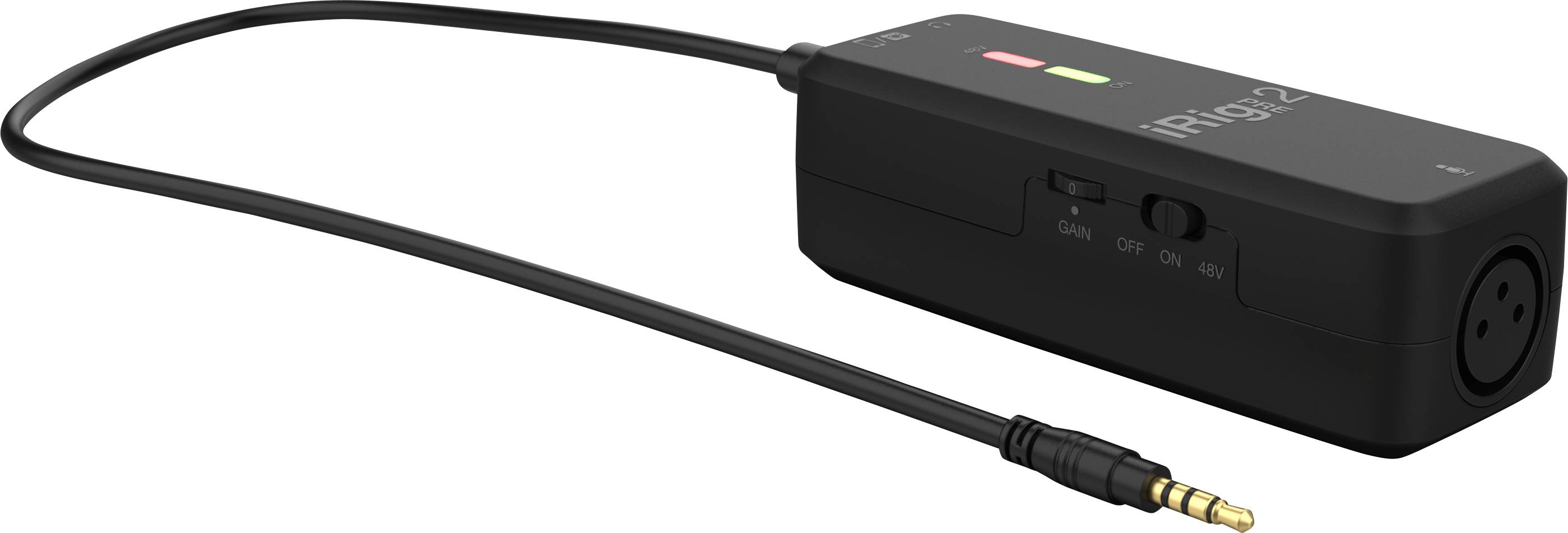 IK Multimedia iRig Pre 2 Ansteck Handymikrofon Übertragungsart (Details):Kabelgebunden Audio, 2.0 (3.5mm Klinke) Kabelgebunden