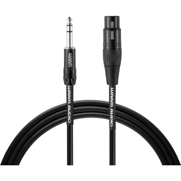Warm Audio Pro Series Instrumenten Anschlusskabel [1x Klinkenstecker 6.35mm - 1x Klinkenstecker 6.35 mm] 1.50m Schwarz