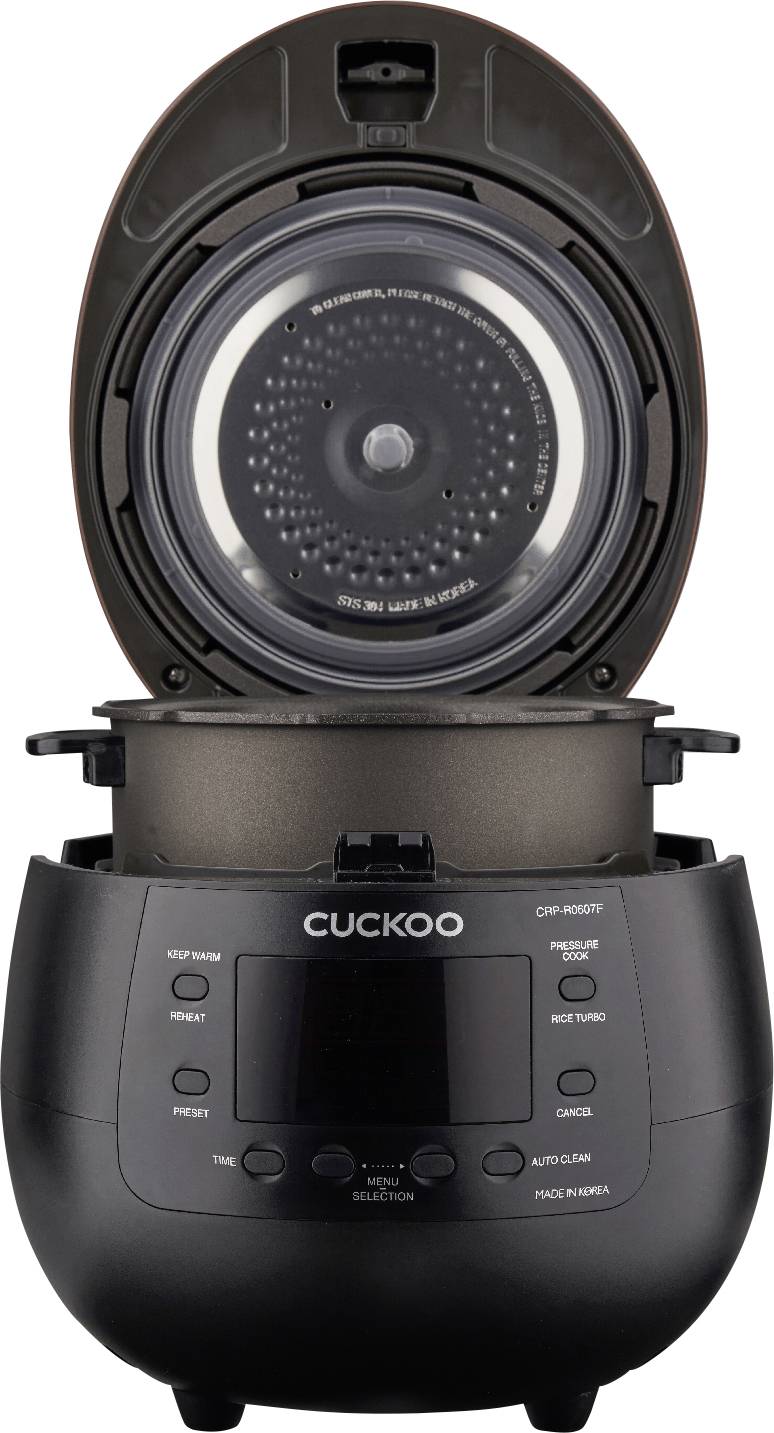 Cuckoo CRP-R0607F Reiskocher Schwarz, Rost-Braun mit Dampfgarfunktion