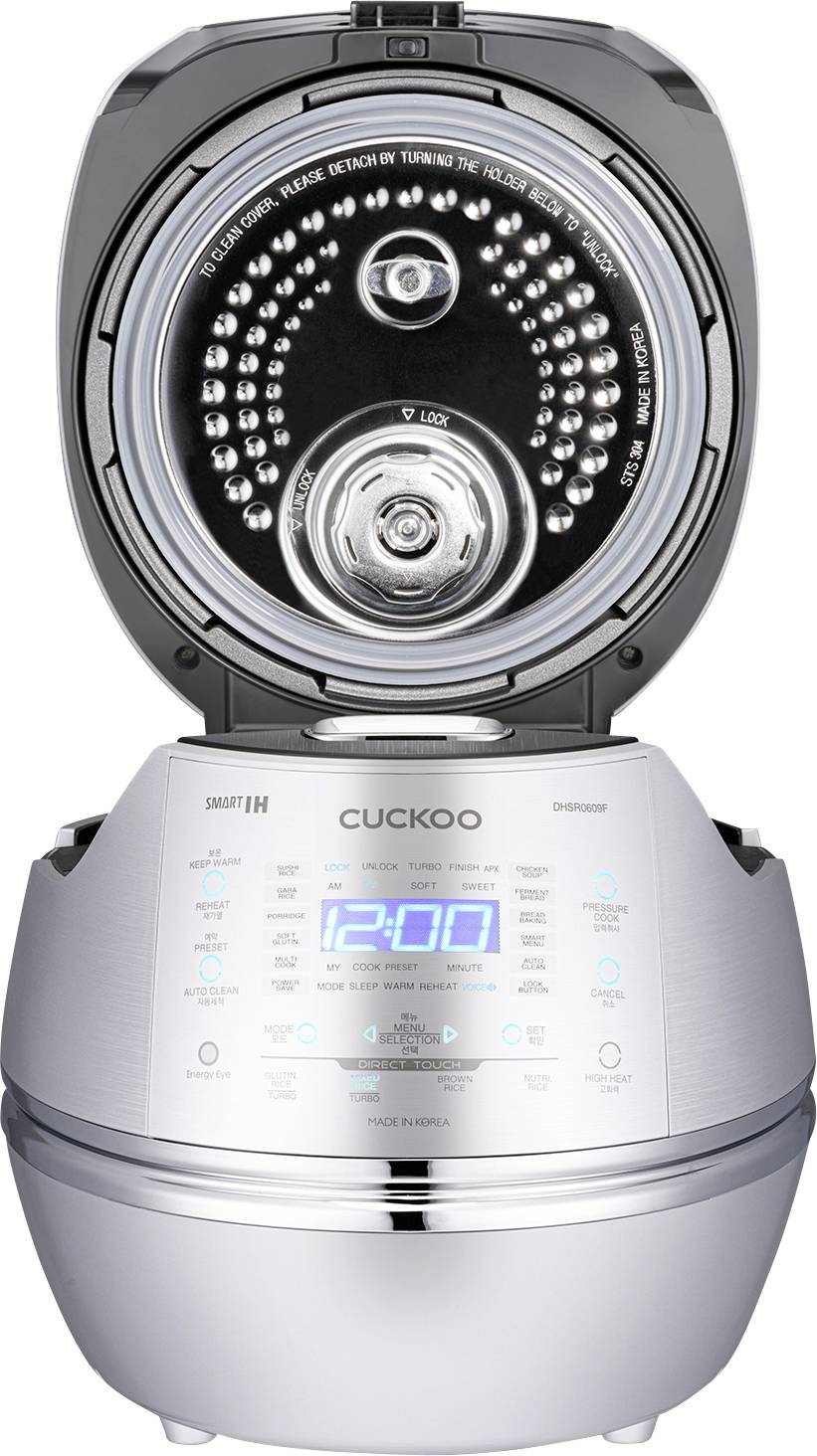 Cuckoo CRP-DHSR0609F Reiskocher Silber mit Display