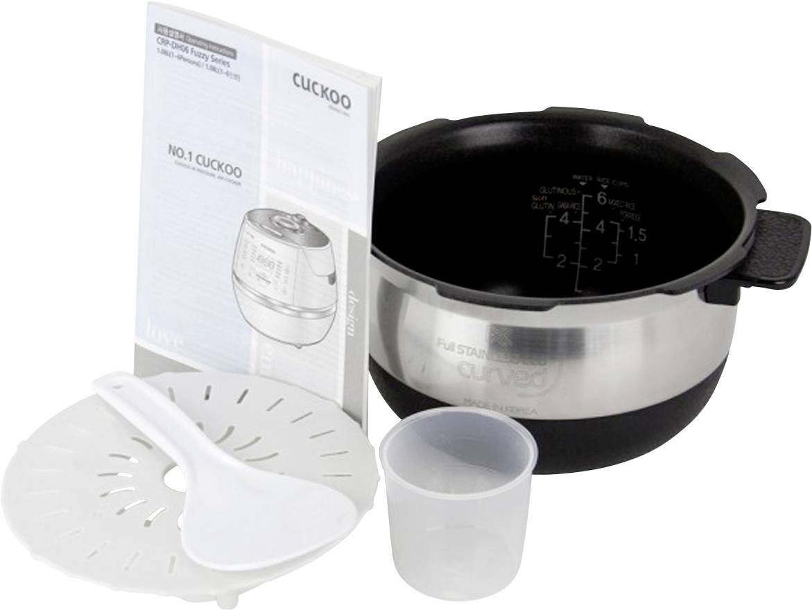 Cuckoo CRP-DHSR0609F Reiskocher Silber mit Display