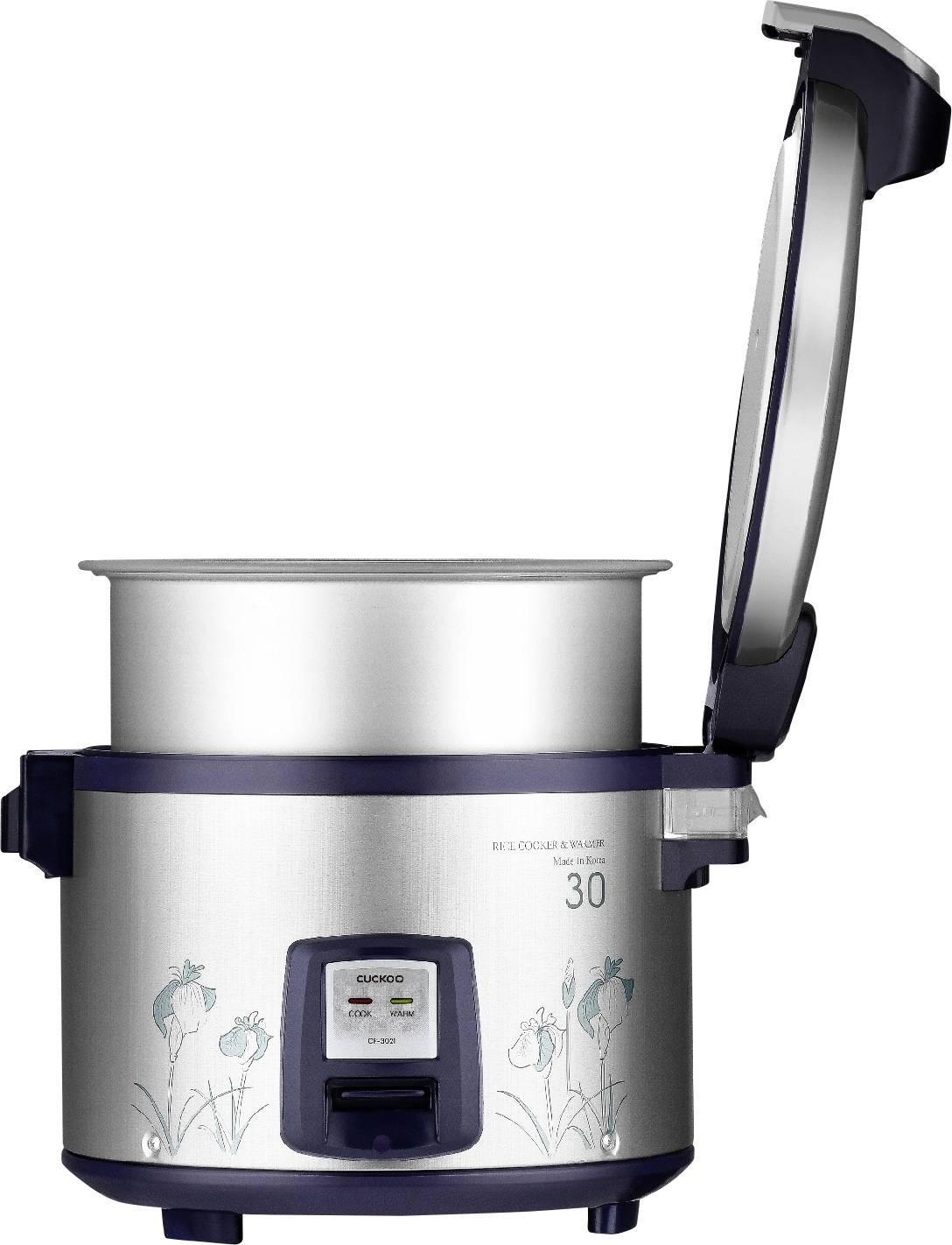 Cuckoo CR-3021 Reiskocher Silber, Schwarz Antihaftbeschichtung, Kontrollleuchte