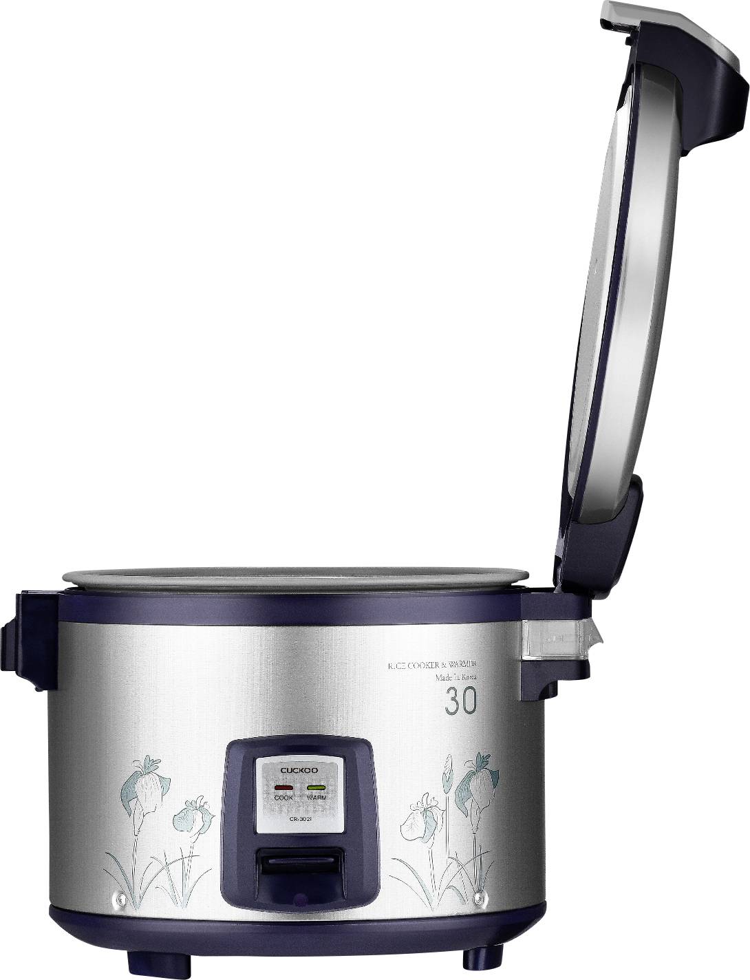 Cuckoo CR-3021 Reiskocher Silber, Schwarz Antihaftbeschichtung, Kontrollleuchte