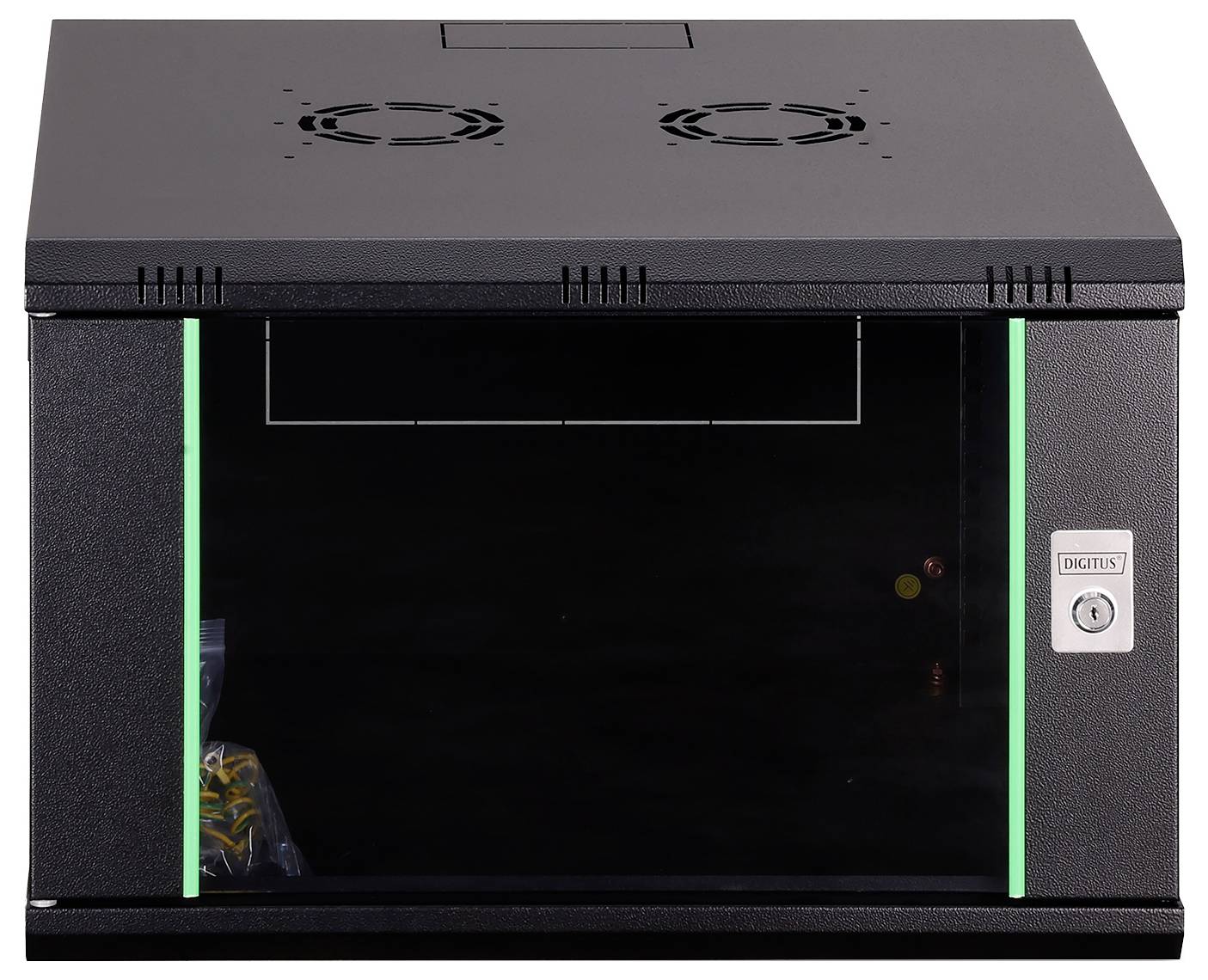 Digitus DN-19 07U-6/6-EC-SW 19 Zoll Wandgehäuse (B x H x T) 600 x 416 x 600mm 7 HE Schwarz, Schwarz (matt), Schwarz (RAL 9005)