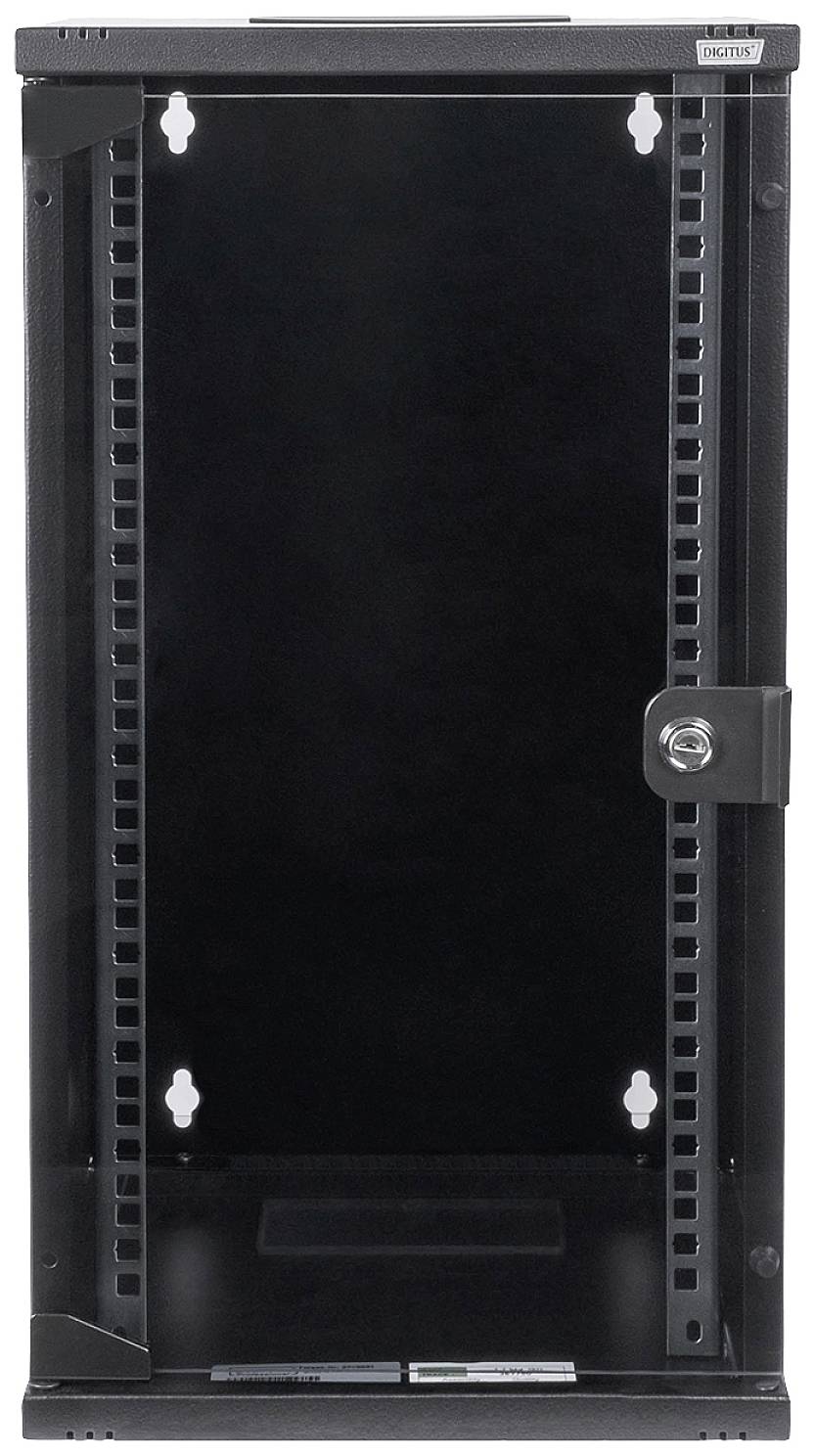 Digitus DN-10-12U-B 10 Zoll Wandgehäuse 12 HE Schwarz (RAL 9005)