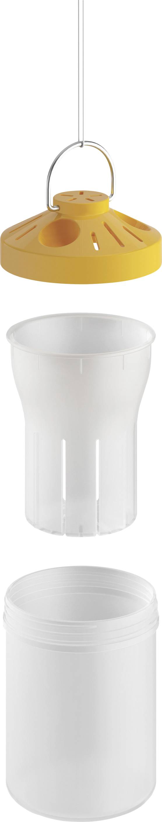 Metaltex Eco-Trap 199101000 Lockstoff Wespenfalle (Ø x H) 80 mm x 130 mm Gelb, Transparent 1 St.