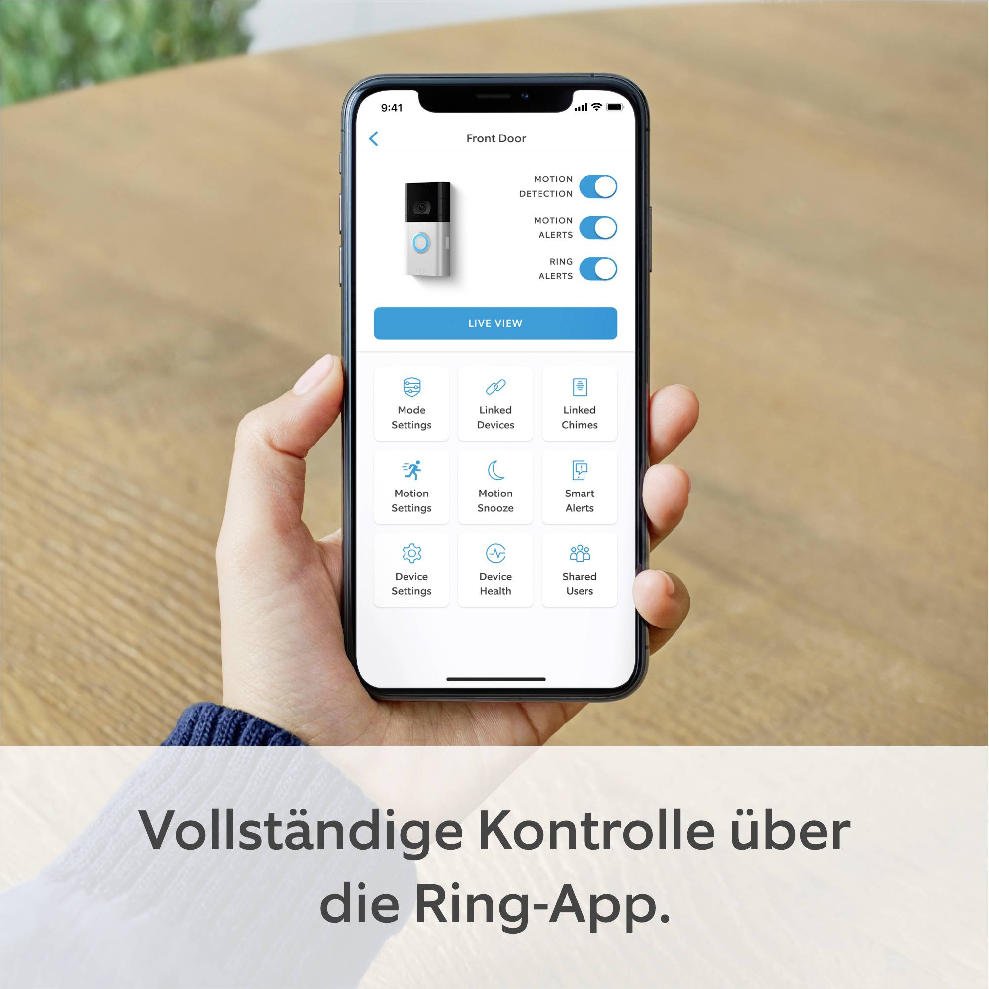 ring 8VR1S1-0EU0 IP-Video-Türsprechanlage Video Doorbell 4 WLAN Außeneinheit