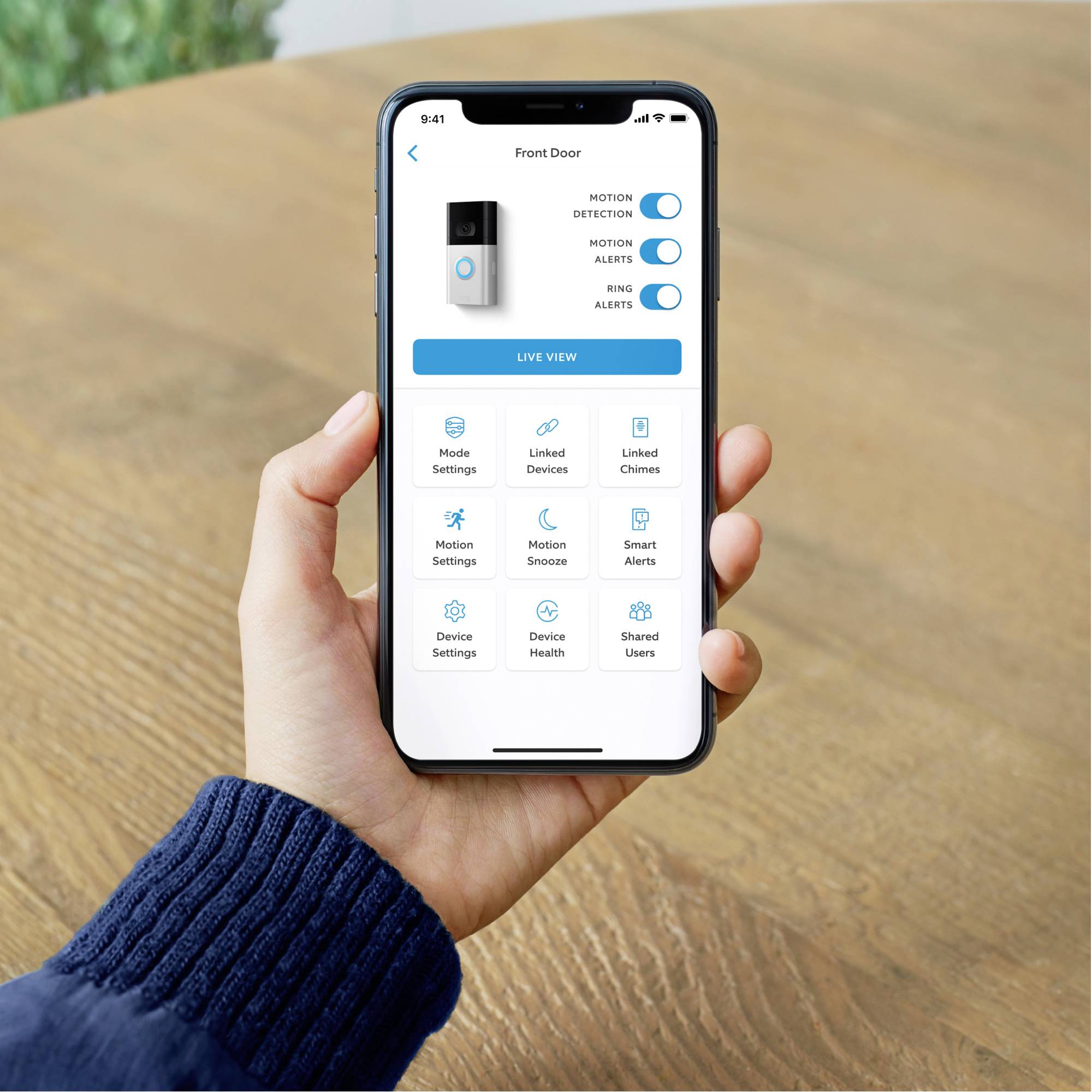 ring 8VR1S1-0EU0 IP-Video-Türsprechanlage Video Doorbell 4 WLAN Außeneinheit
