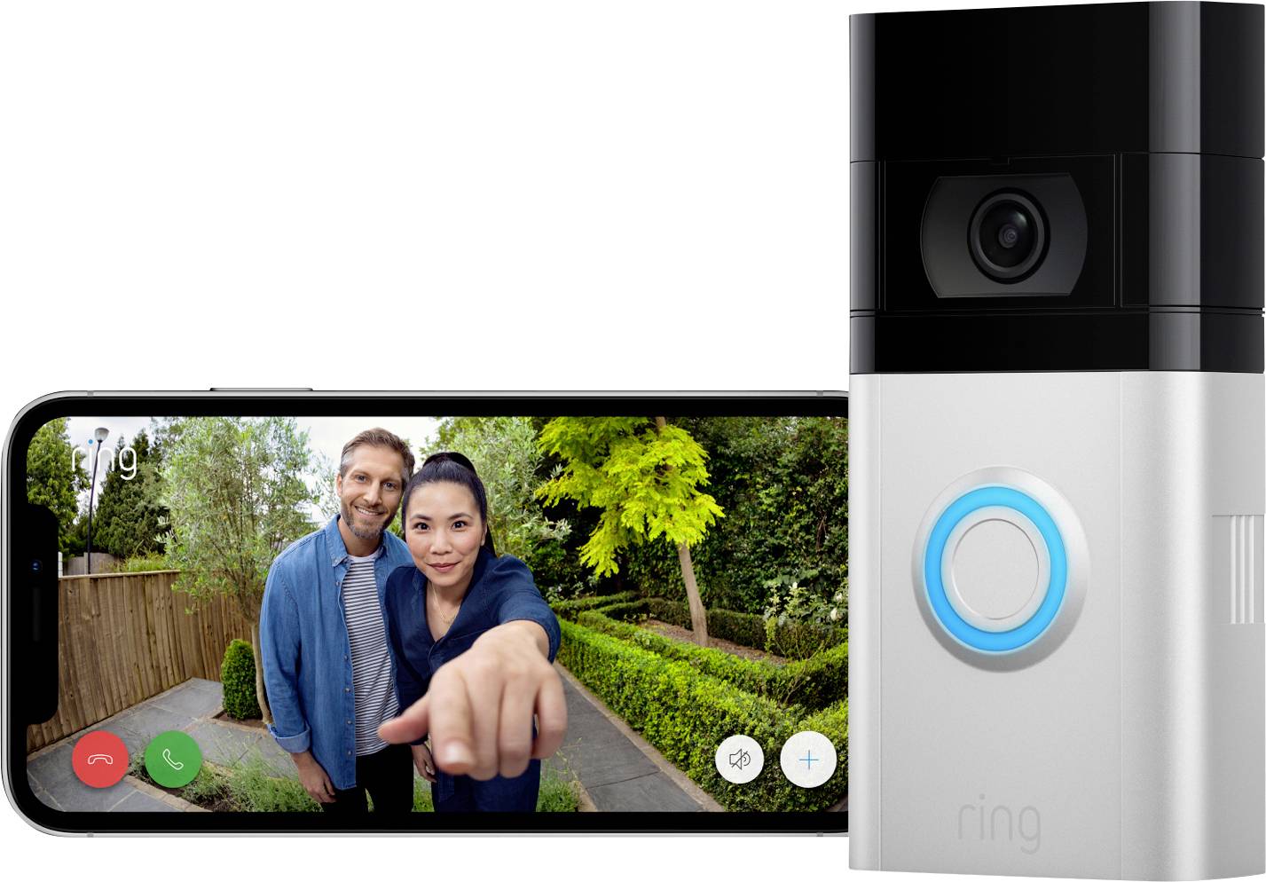 ring 8VR1S1-0EU0 IP-Video-Türsprechanlage Video Doorbell 4 WLAN Außeneinheit