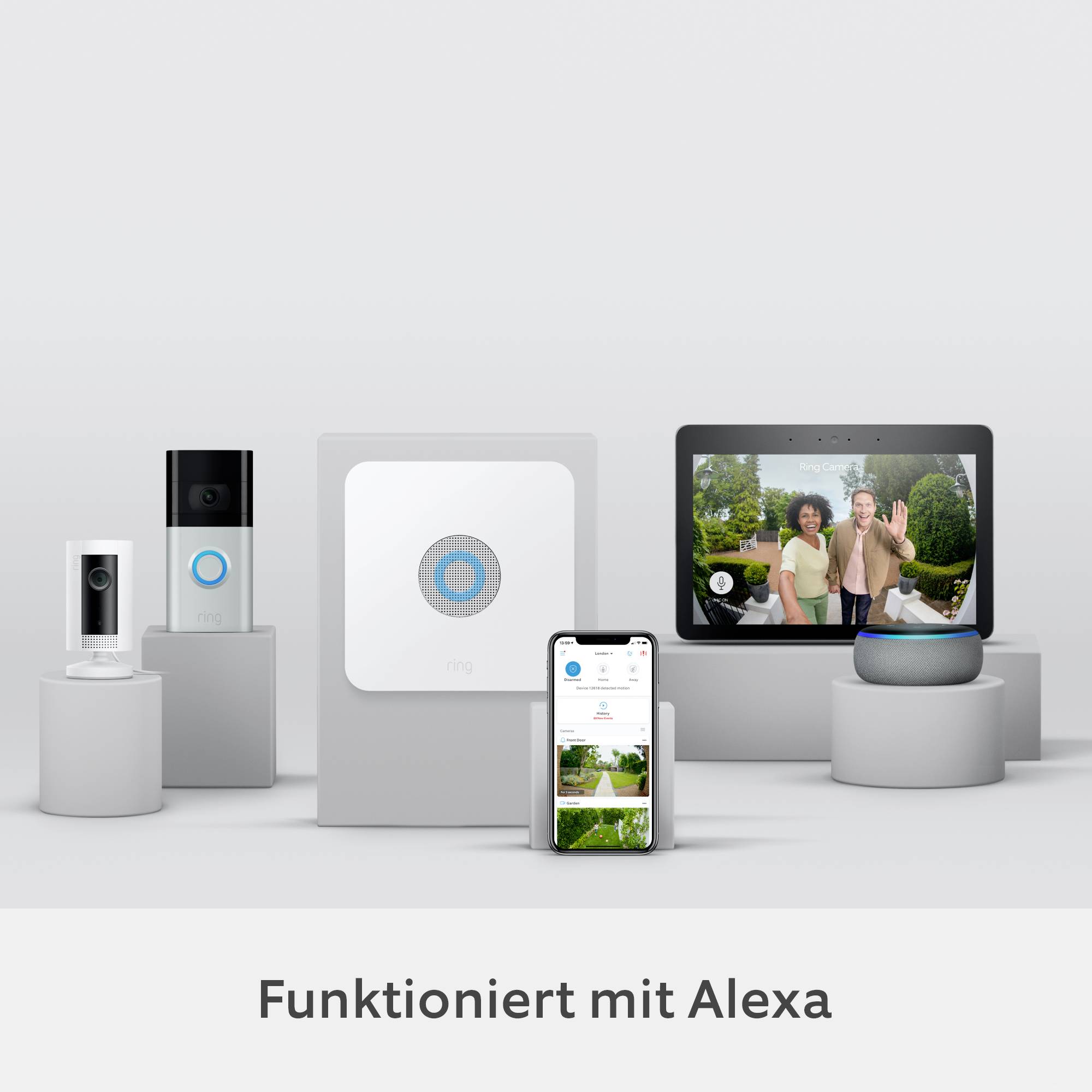 Ring Alarm 5 Piece Kit (2nd Gen) - HB 4K11SZ-0EU0 Funk-Alarmanlagen-Set