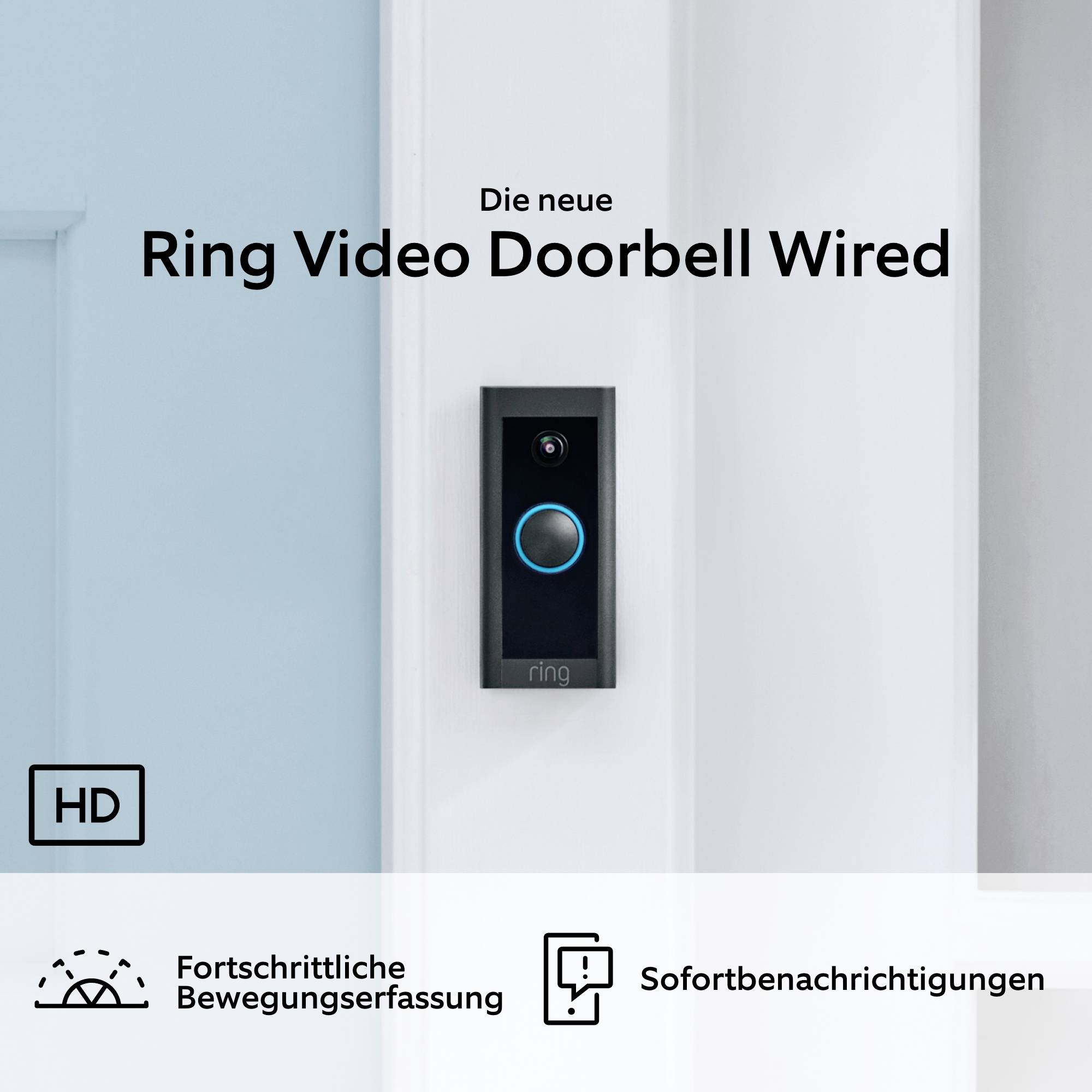 Ring 8VRAGZ-0EU0 IP-Video-Türsprechanlage Video Doorbell Wired WLAN Außeneinheit