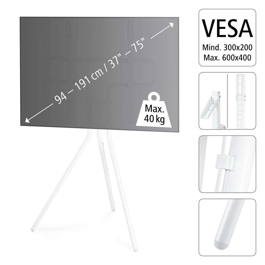 Ständer für Fernseher, geeignet für TV-Größen von 37