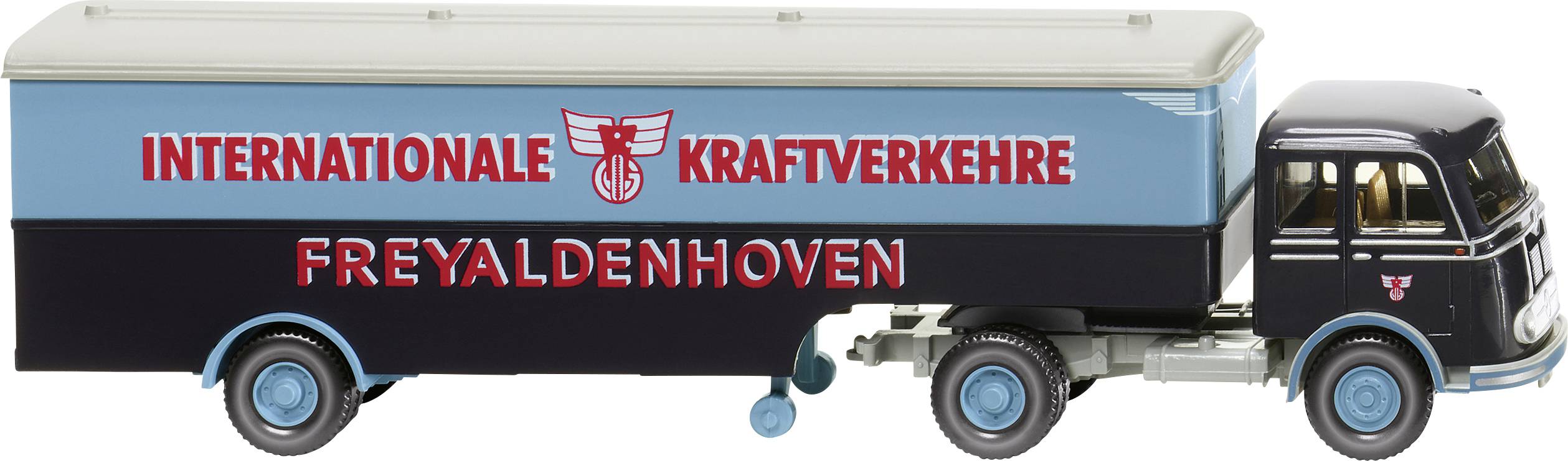 Wiking 051324 H0 LKW Modell Mercedes Benz Pullman Koffersattelzug "Freyaldenhoven"