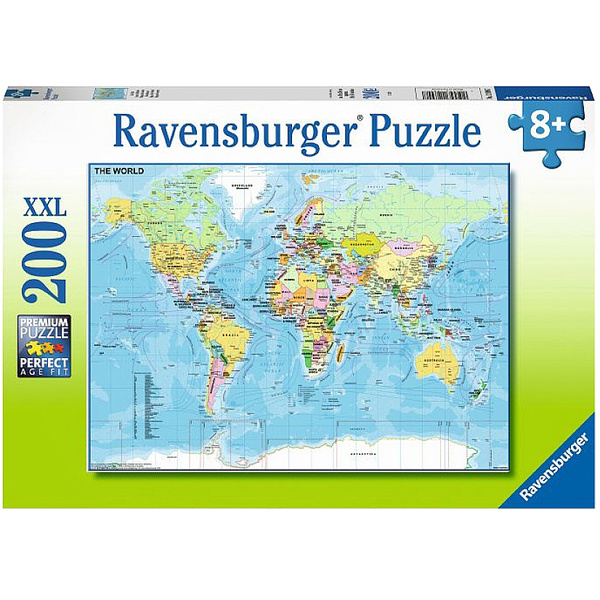 Ravensburger 12890 Puzzle Die Welt 200 Teile XXL 12890