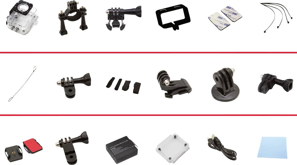 AgfaPhoto Action Cam Action Cam 4K, Wasserfest, WLAN, Zeitlupe/Zeitraffer