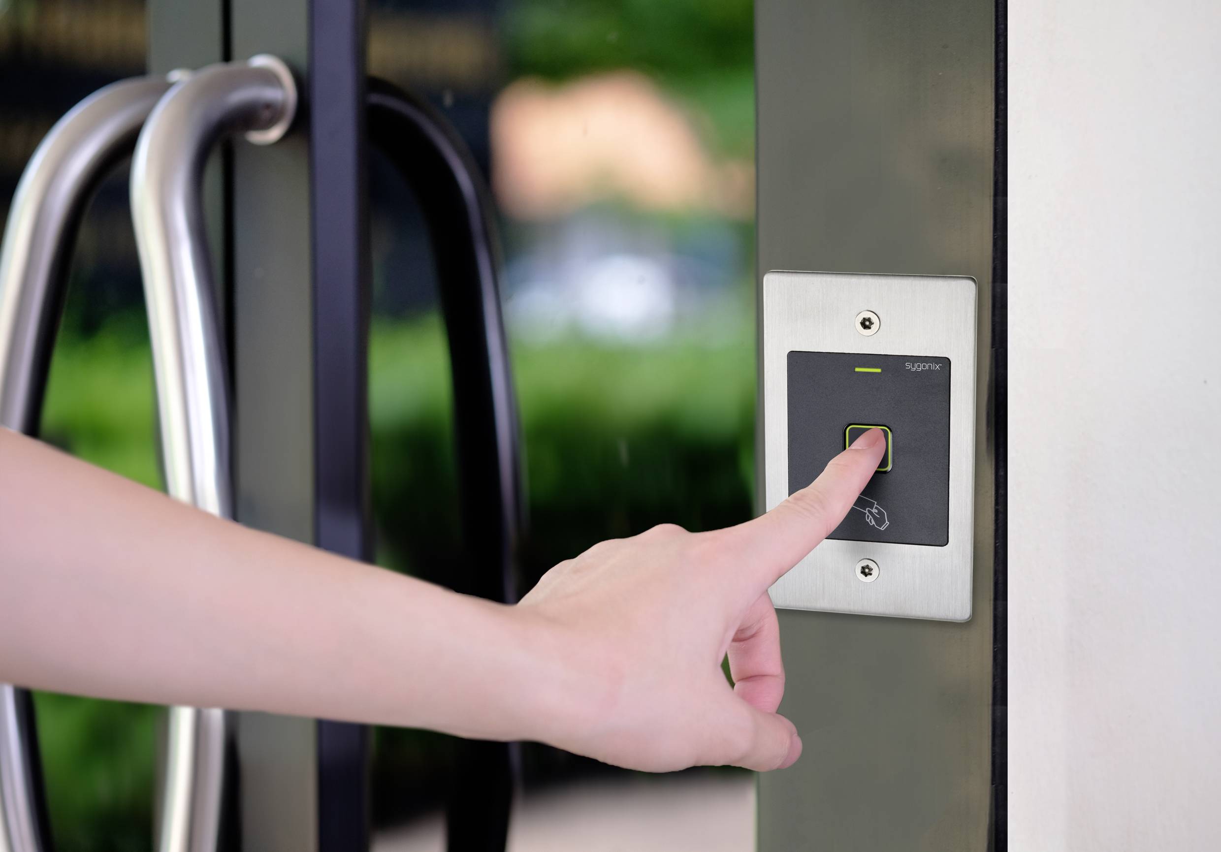 Sygonix SY-4760958 Fingerprint/RFID Zugangssystem Unterputz 12 V/DC, 18 V/DC IP66