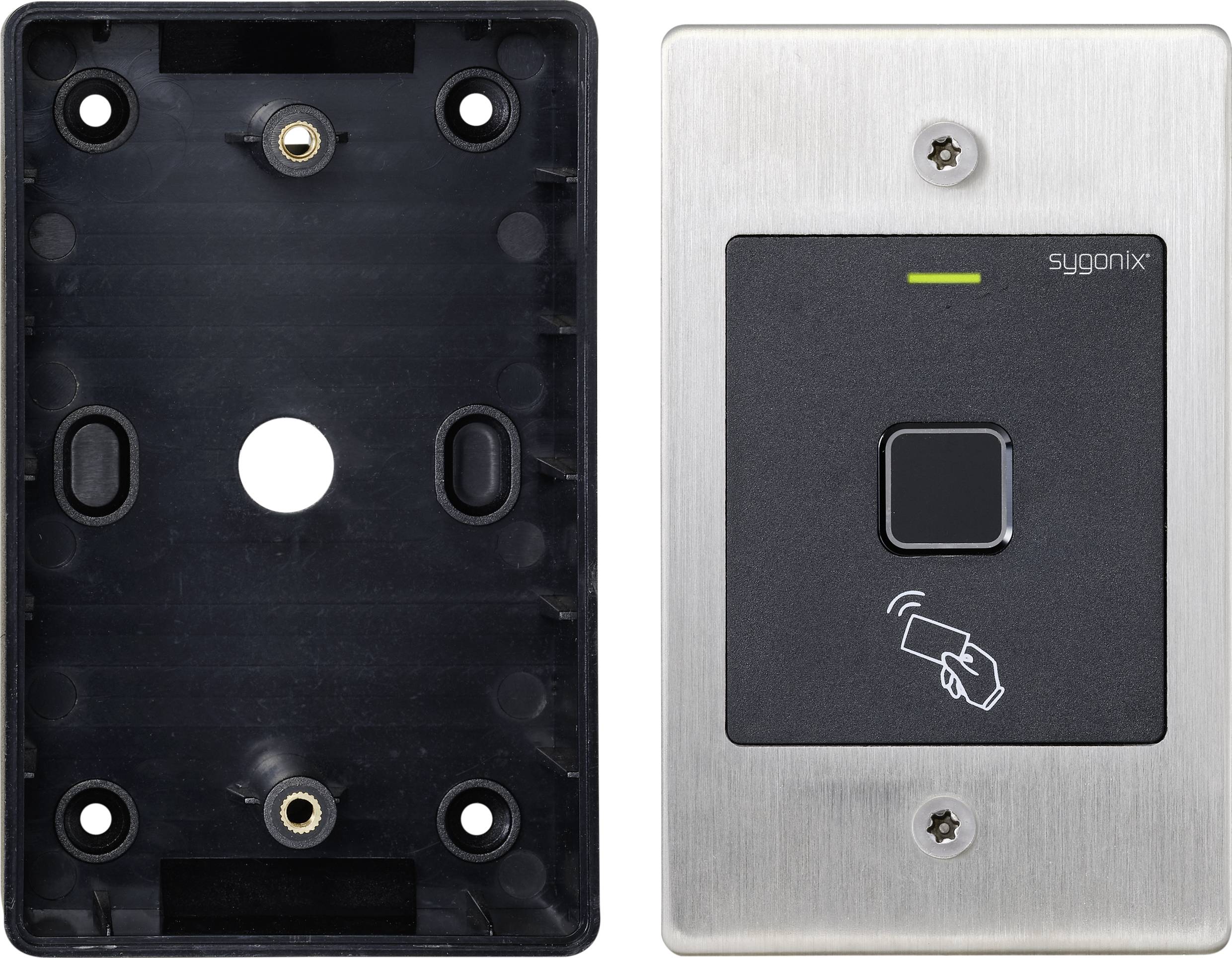Sygonix SY-4760958 Fingerprint/RFID Zugangssystem Unterputz 12 V/DC, 18 V/DC IP66