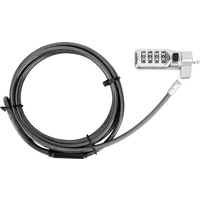 Targus Defcon Compact Combo Cable Lock - Sicherheitskabelschloss - Schwarz - 1.9 Targus Defcon Compact Combo Cable Lock - Sicherheitskabelschloss - Schwarz - 1.9