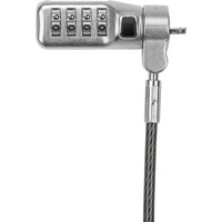 Targus Defcon Compact Combo Cable Lock - Sicherheitskabelschloss - Schwarz - 1.9 Targus Defcon Compact Combo Cable Lock - Sicherheitskabelschloss - Schwarz - 1.9