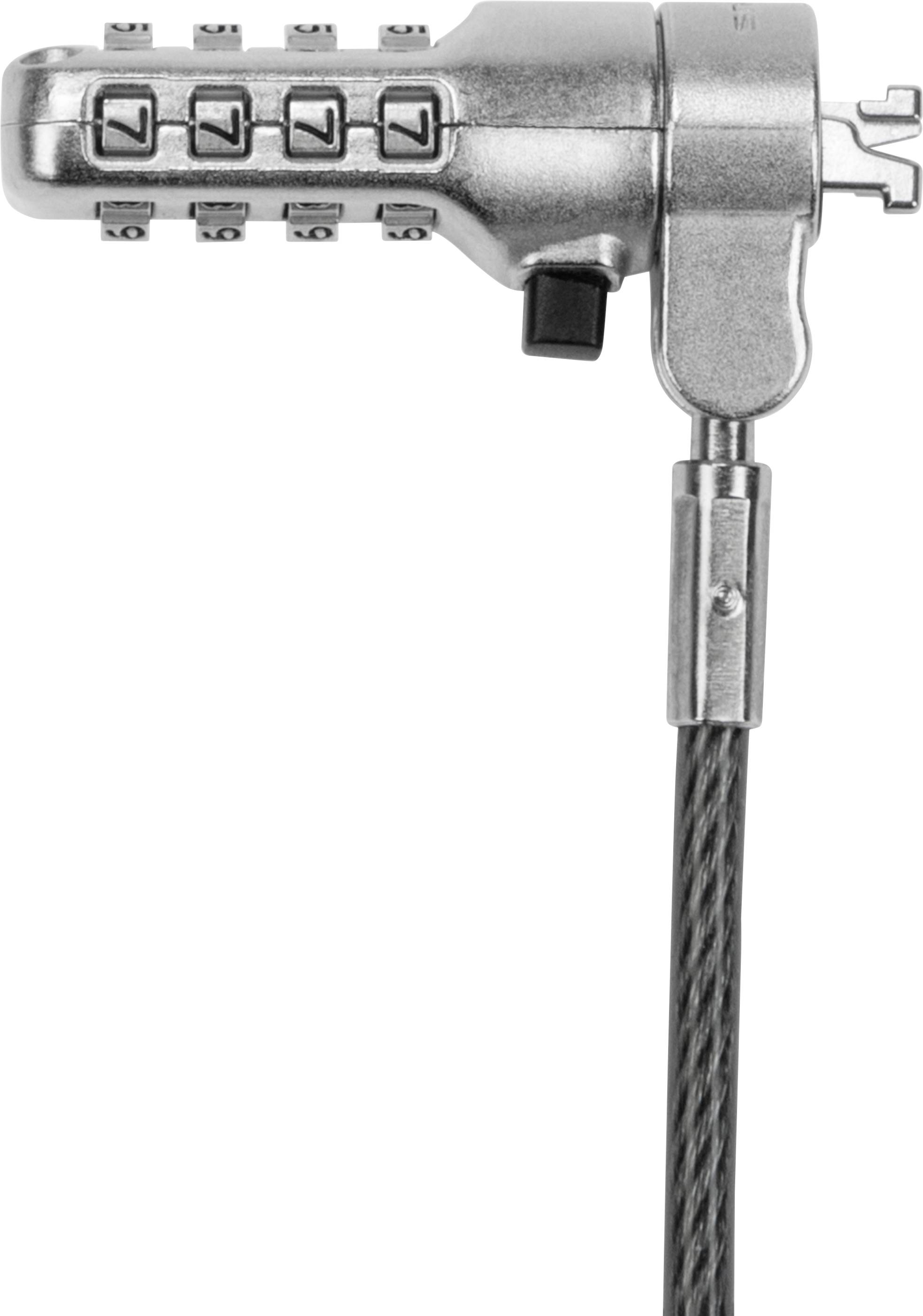 Targus Defcon Compact Combo Cable Lock - Sicherheitskabelschloss - Schwarz - 1.9