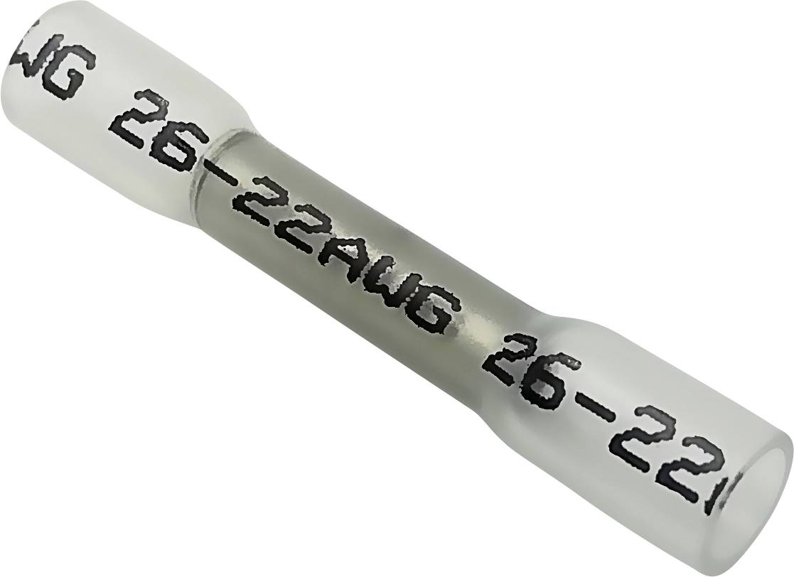 Quadrios 2011C397 Stoßverbinder mit Schrumpfschlauch 0.3mm² 6mm² Vollisoliert Weiß, Rot, Blau, Schwarz, Gelb 340St.