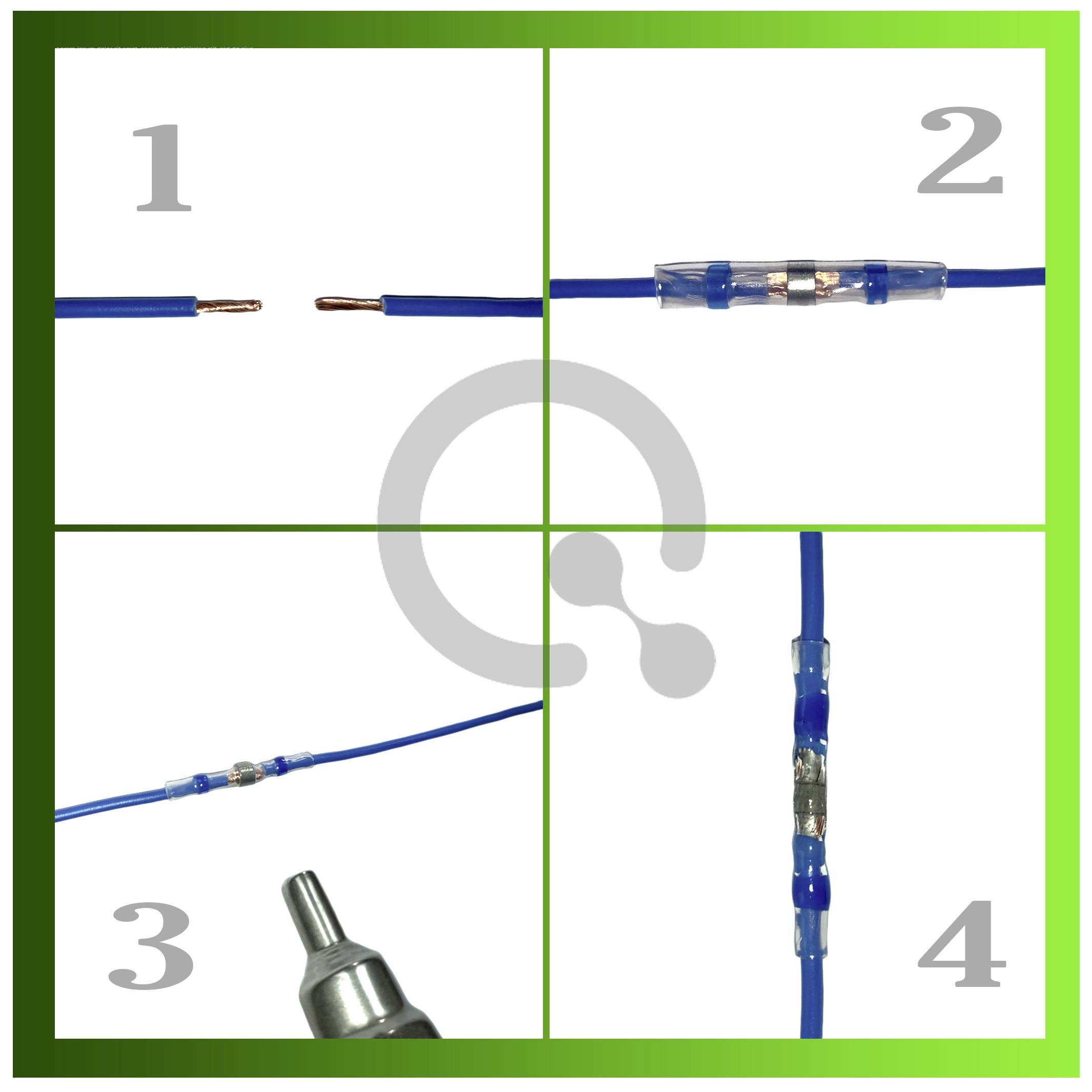 Quadrios 2011C396 Stoßverbinder 0.25mm² 6mm² Vollisoliert Weiß, Rot, Blau, Gelb 120St.