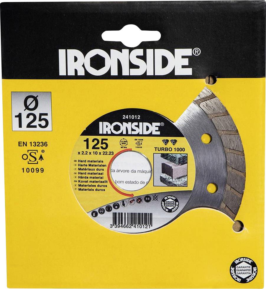 IRONSIDE 241012 Diamanttrennscheibe Durchmesser 125mm 1St.