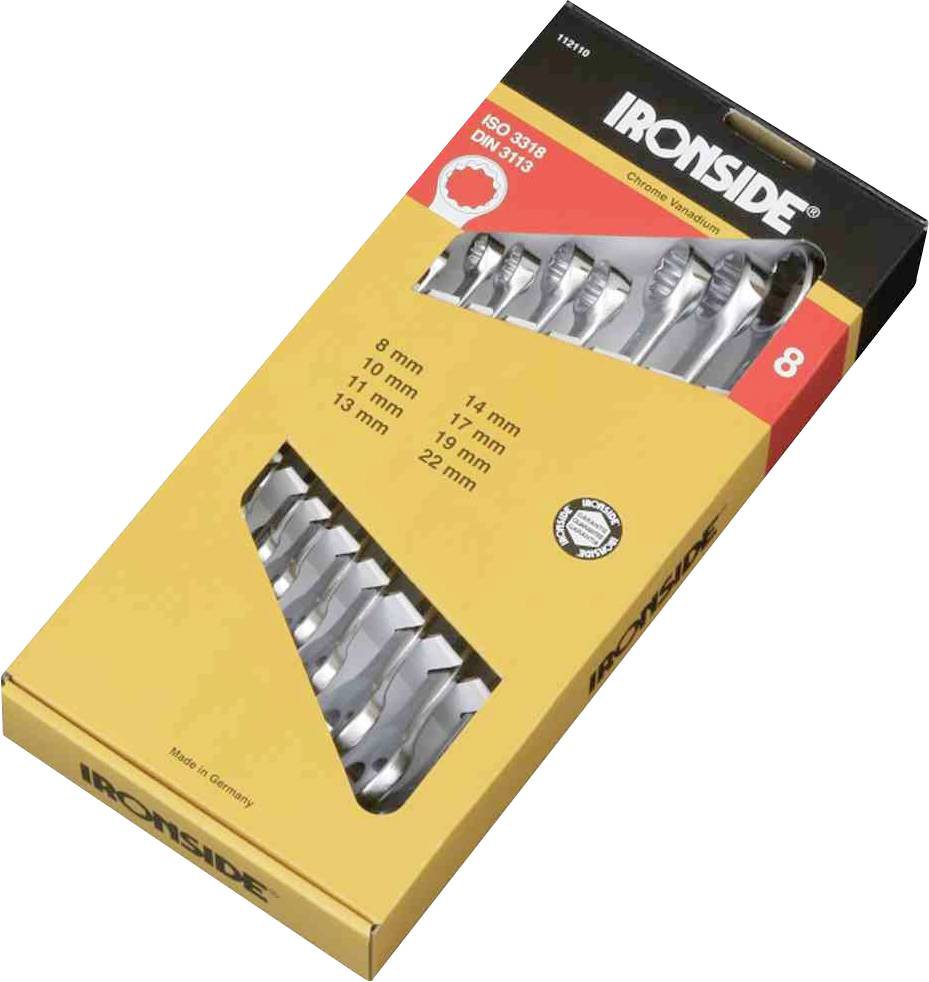 IRONSIDE 112110 Ring-Maulschlüssel-Satz Schlüsselweite (Metrisch) 22 - 23mm