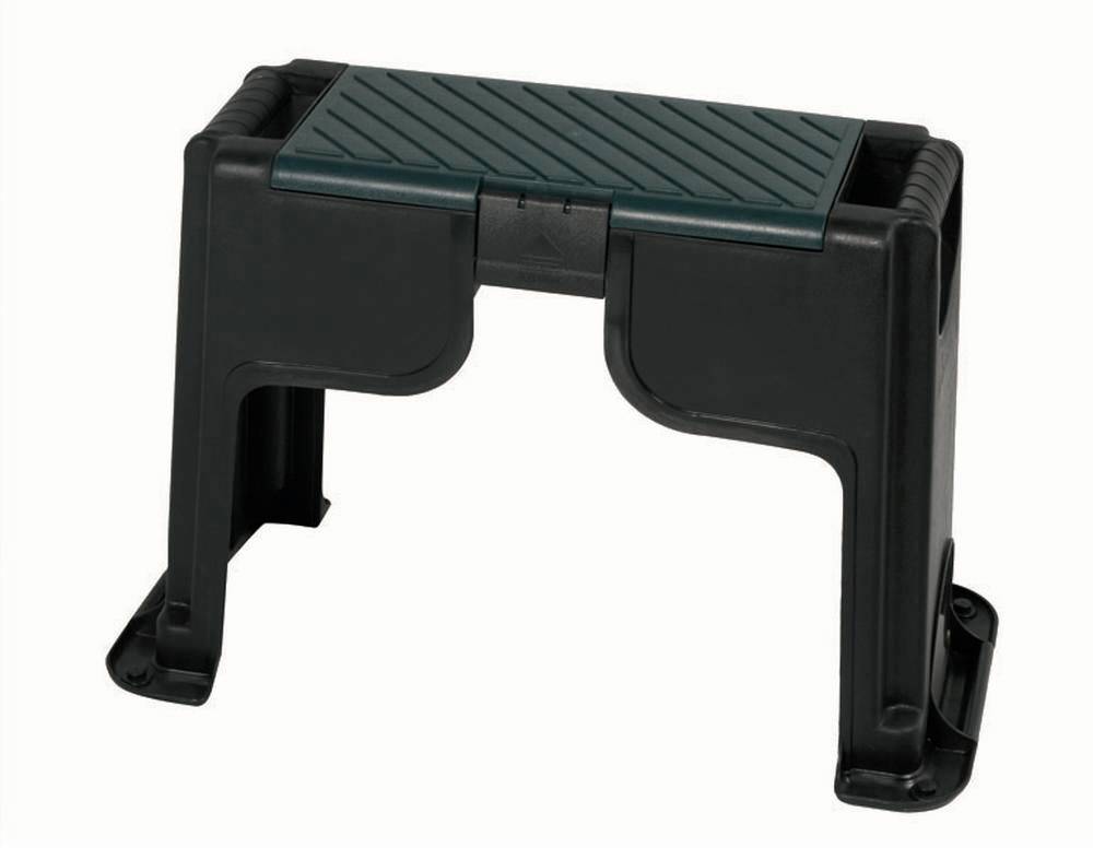 Siena Garden 560923 Kunststoff Kniebank mit Staufach Farbe: schwarz/grün