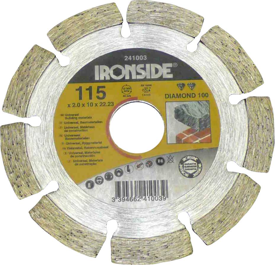 IRONSIDE 241003 Diamantscheibe Durchmesser 115mm 1St.