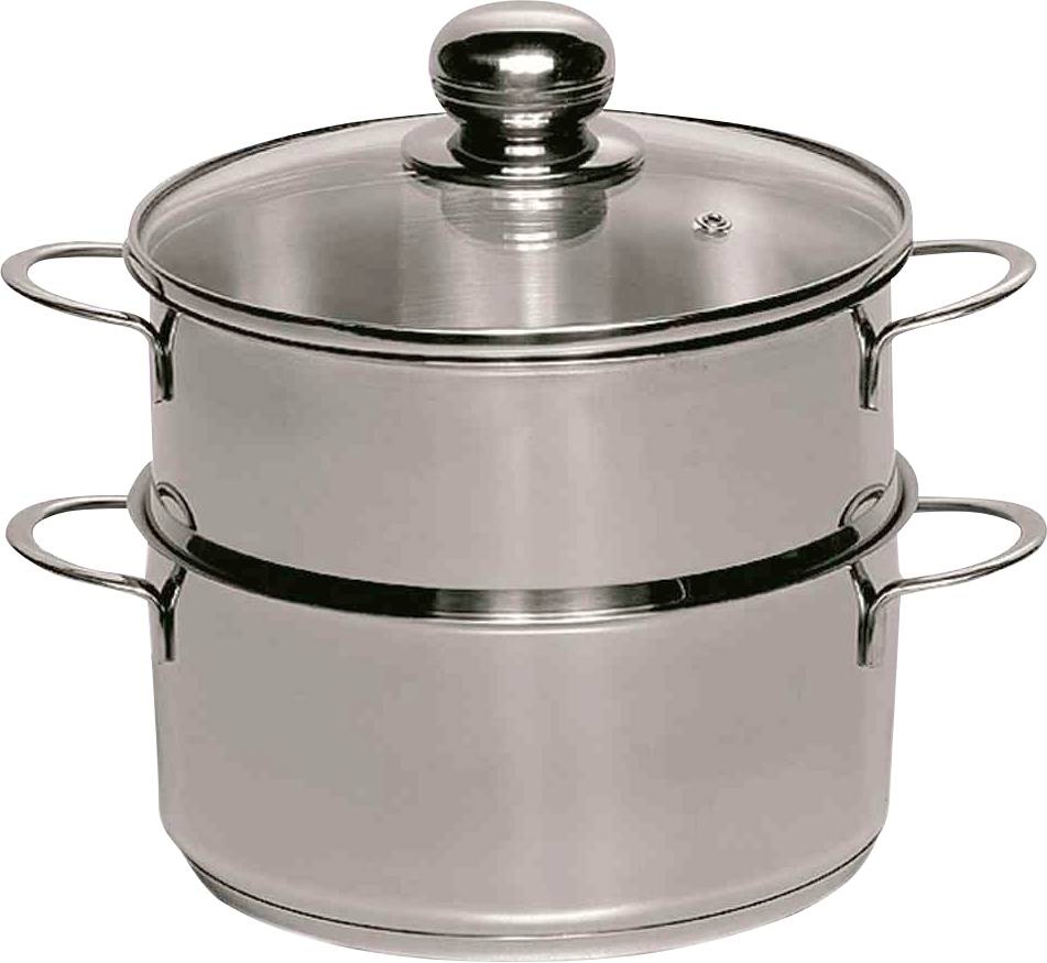 Krüger Haushaltswaren Kartoffeldämpfer Stahl