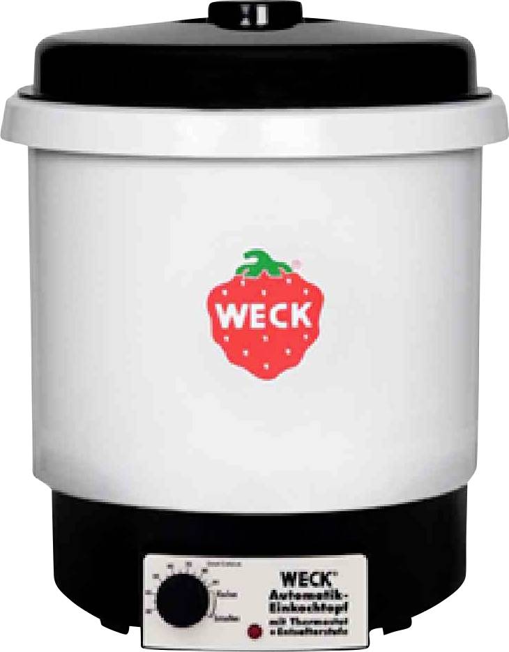 WECK Einkoch-/Heißgetränkeautomat mit Entsafter Weiß, Schwarz