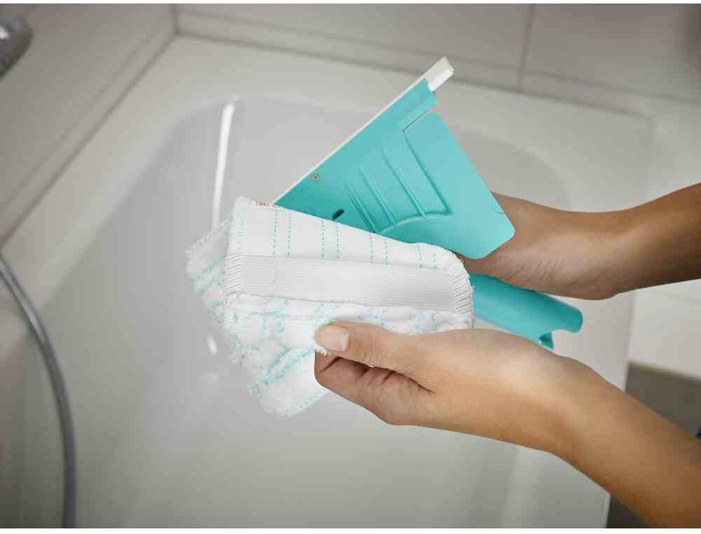 Leifheit Wannen/Fliesenreiniger "Flexi Pad Evolution" mit Teleskopstiel 41700 1St.