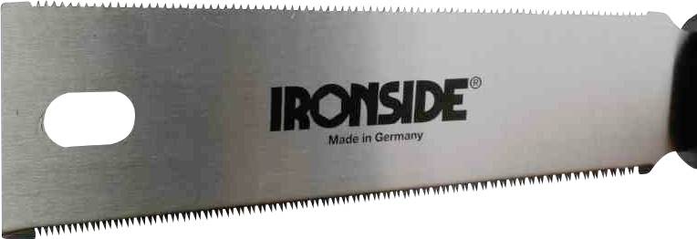Metallsägeblatt mit Aufschrift 'IRONSIDE Made in Germany', feine Zähne für präzises Sägen.