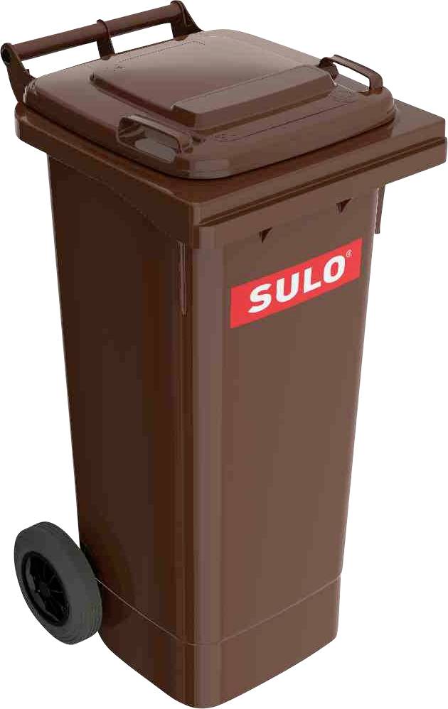 SULO 1093360 Mülltonne 80l Kunststoff (L x B x H) 51.6 x 44.5 x 92cm Braun N/A 1St.