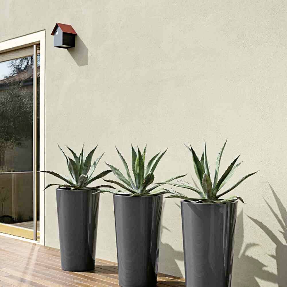 Euro3plast 2785.62Pflanztopf Kunststoff Anthrazit