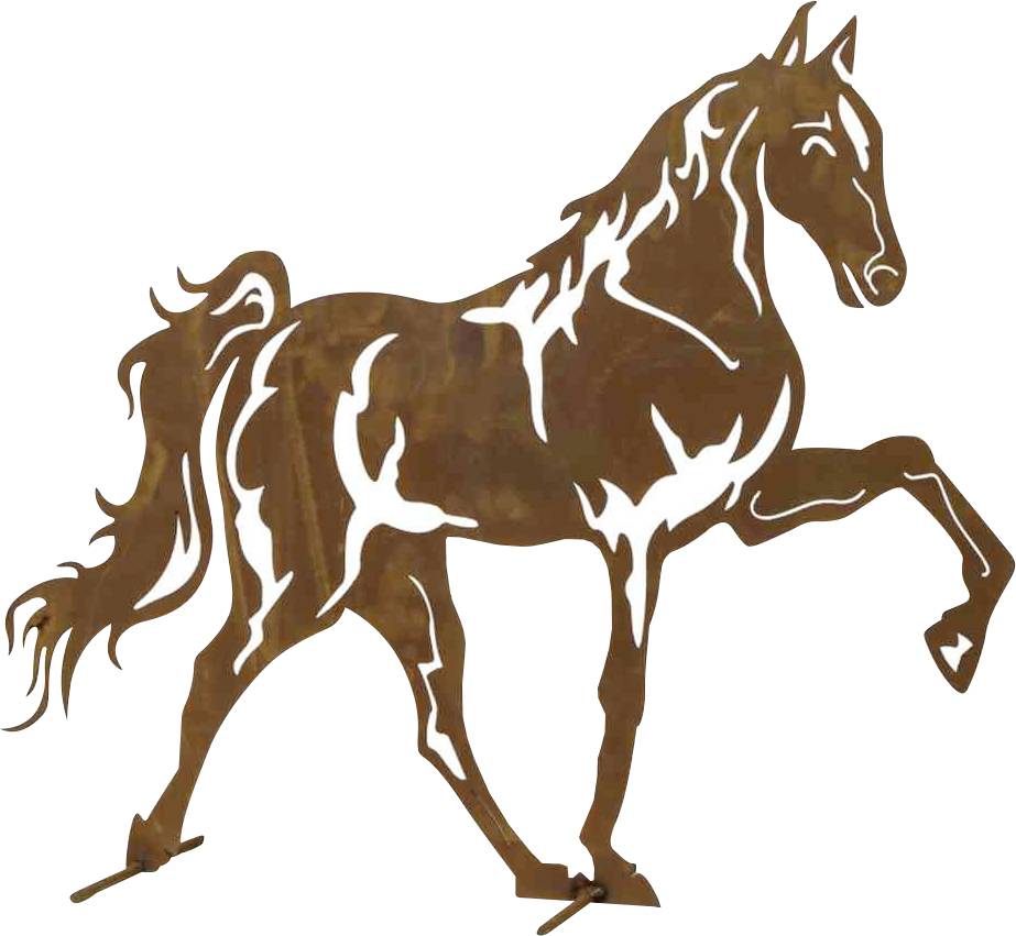 Siena Garden Dekofigur Mustang Stahlblech Braun