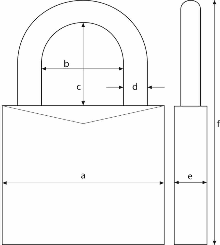ABUS TITALIUM 64TI/30 Twins Vorhangschloss, Vorhangschloss - Modell: Titalium 64TI, Titalium | Sicherheitsstufe: 4 | Ei