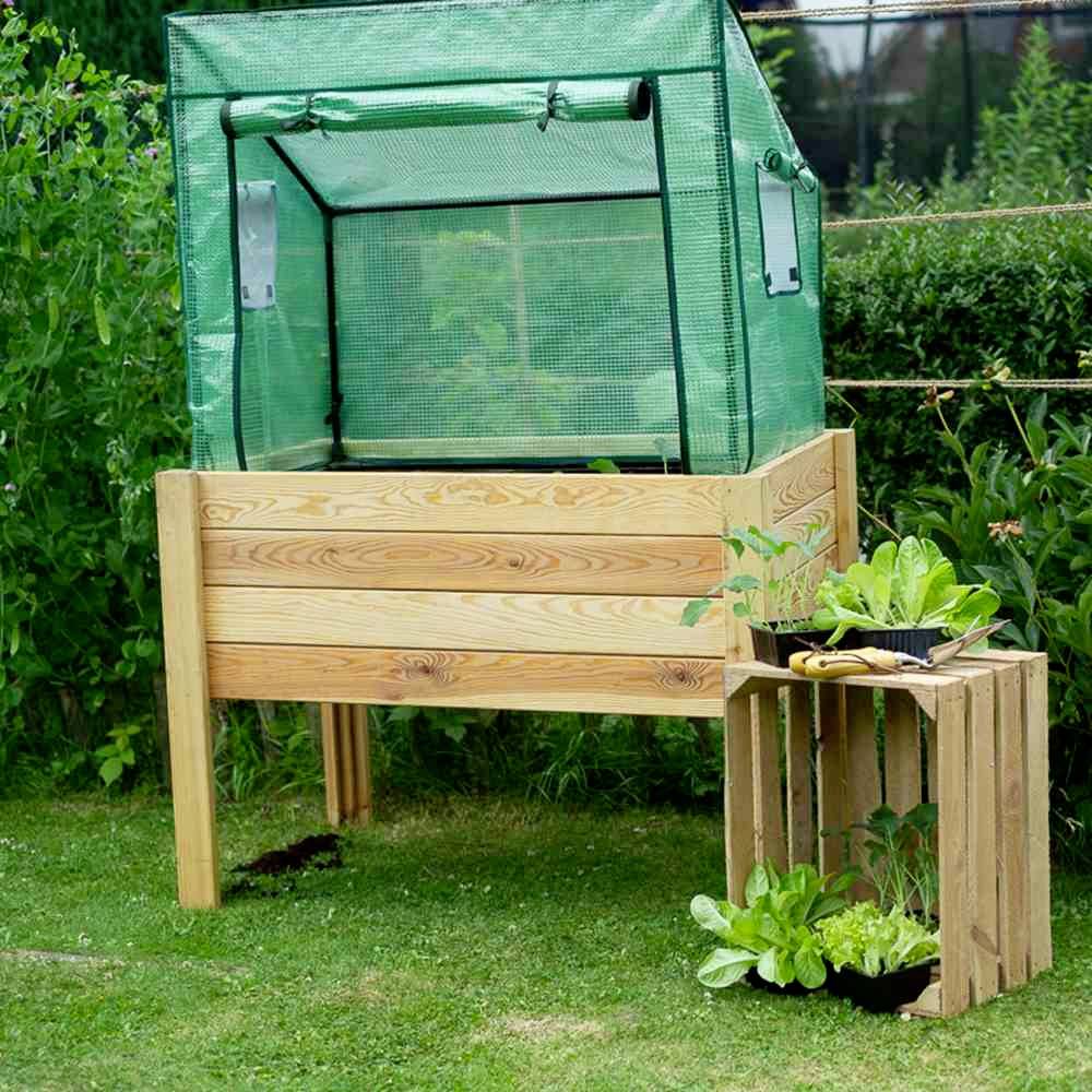 Siena Garden 405431 Gewächshaus für Hochbeet modular 1St.