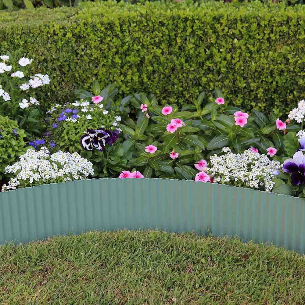 Siena Garden 557097 Rasenkante aus Metall, grün 6m x 150 mm, grün 1St.