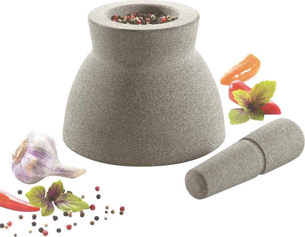 GEFU 35320 Granit-Mörser "Crunchy" 17 cm mit Stößel