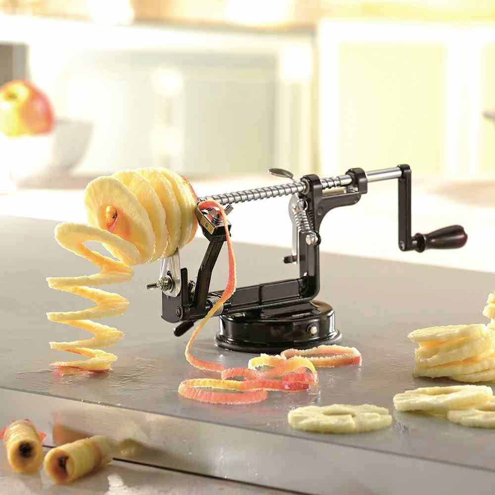 GEFU 13560 Apfelschäler 3in1 "Delicio" aus Aluminium/Edelstahl