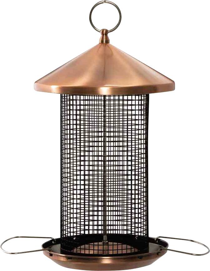 Siena Garden D37194 Vogelfuttersäule Copper Line für Nüsse, 31cm 1St.