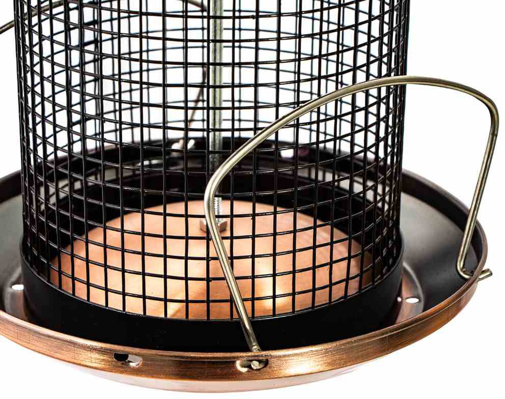 Siena Garden D37194 Vogelfuttersäule Copper Line für Nüsse, 31cm 1St.