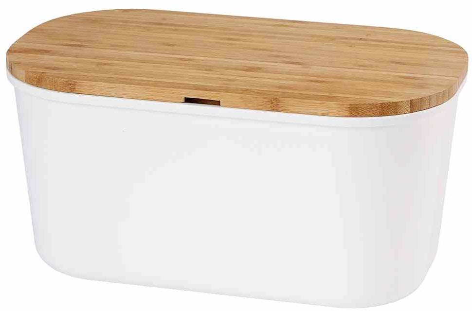 Kesper 58080 Brotbox weiß Melamin, 37 x 17,5 x 21,5cm