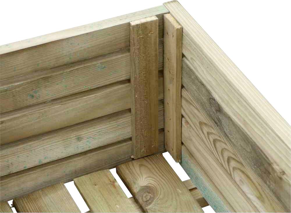 Siena Garden D71534Pflanzkasten Kiefernholz Natur