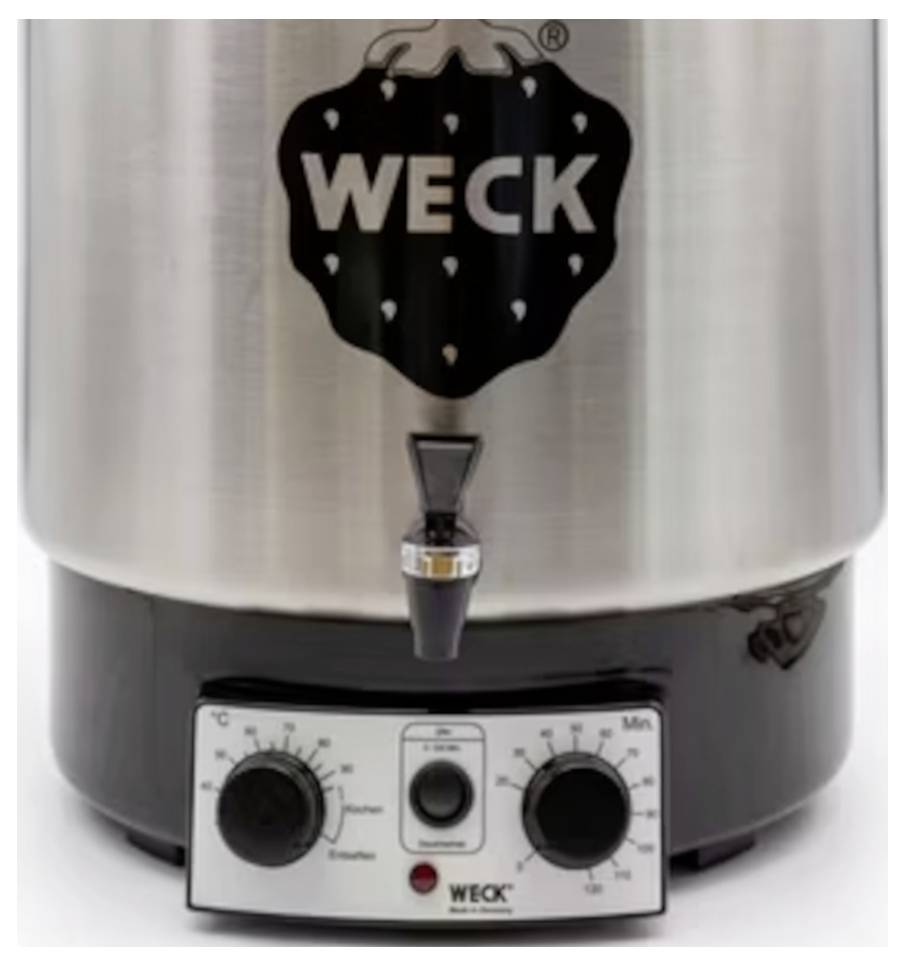 WECK Einkoch-/Heißgetränkeautomat mit Entsafter Edelstahl, Schwarz