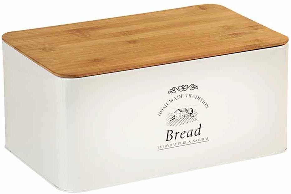 Kesper 18045 63 Metall-Brotkasten Bambus Bambus FSC 100 %