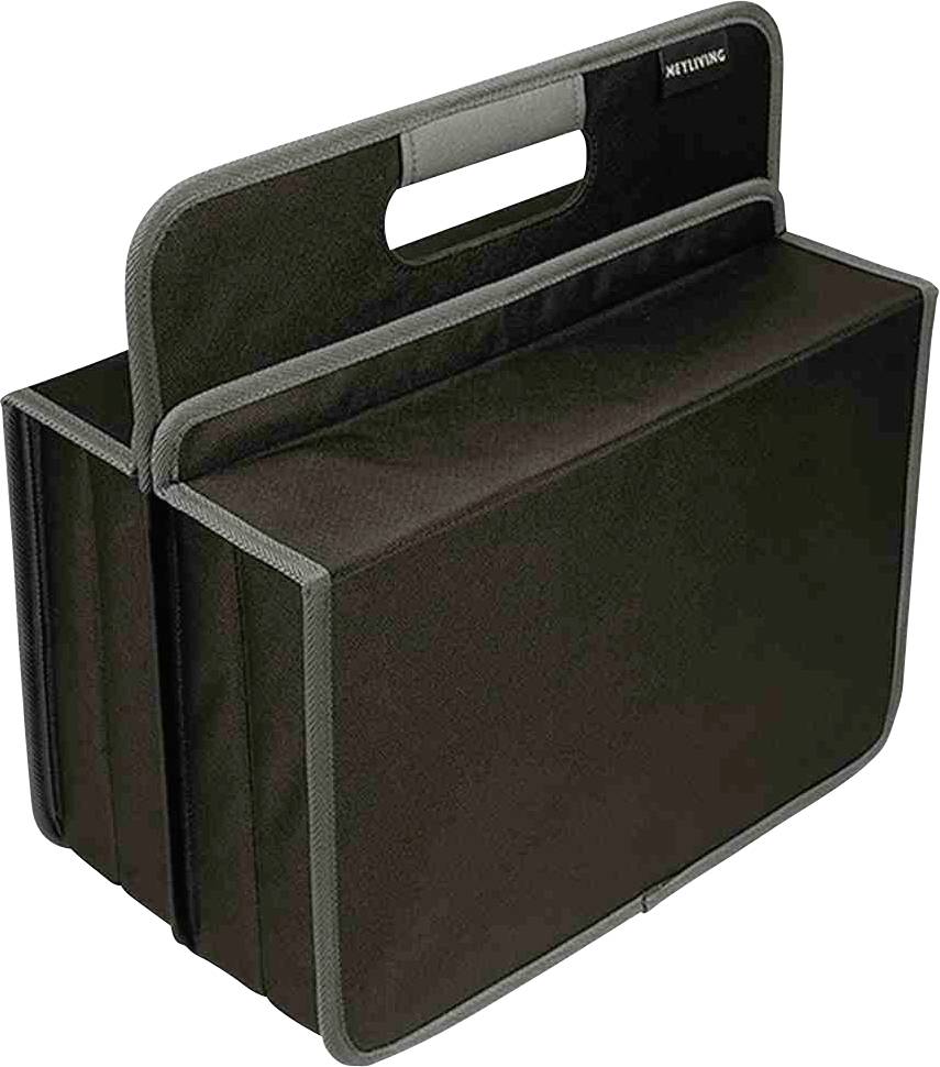 Meyliving A100573 Faltbox faltbar (L x B x H) 37 x 36 x 4.5cm Schwarz 1St.